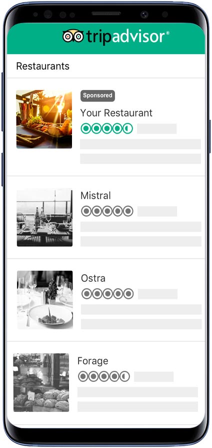 Restaurant Hub and Trip Advisor